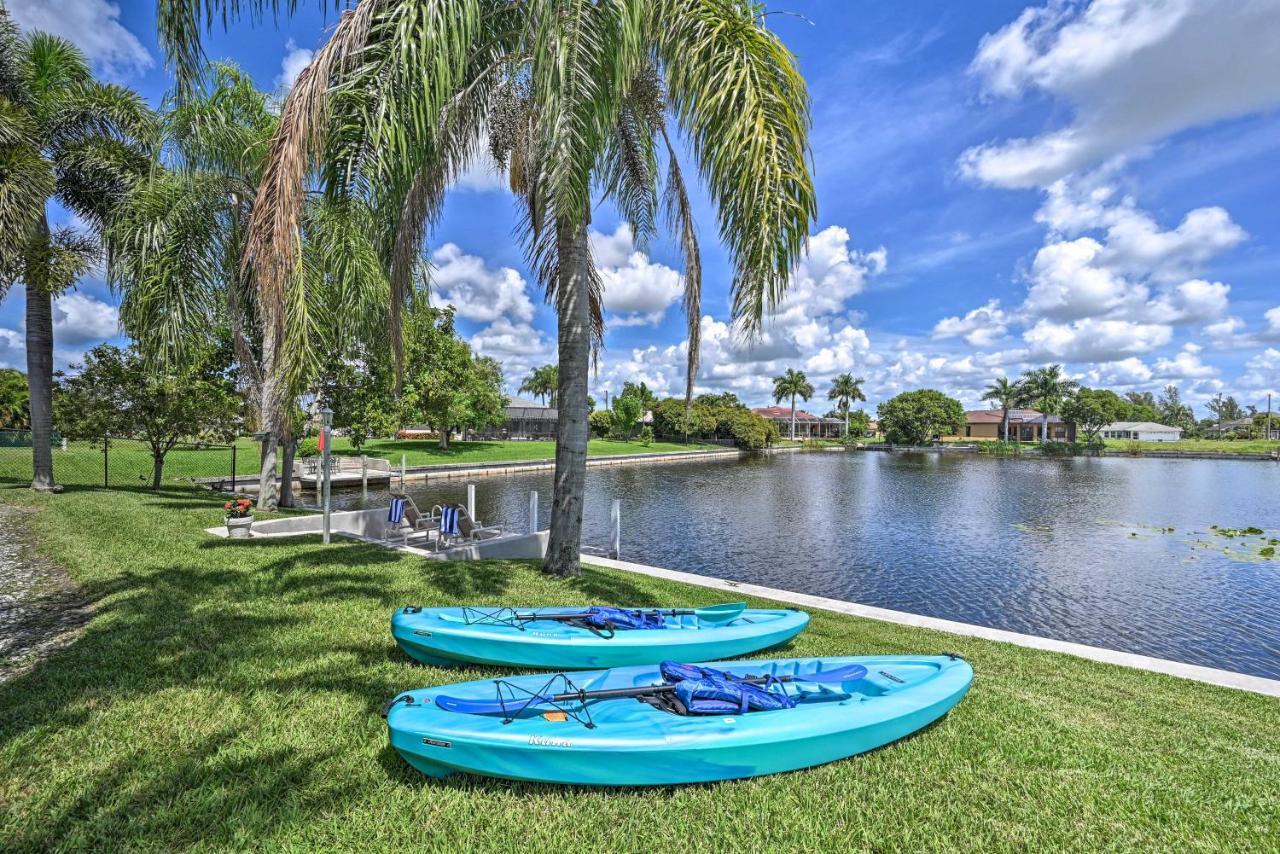 הוילה Pet-Friendly Escape With Dock And Kayaks In קייפ קורל מראה חיצוני תמונה